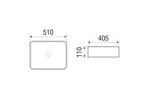 Раковина накладная Weltwasser WW Elbach 2178 MB 51 матовый черный (10000004509) - 2