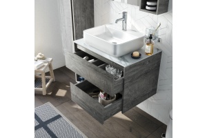 Тумба с раковиной STWORKI Карлстад 75 дуб рошелье, монте тиберио - 3