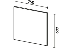 Зеркало Sanvit Кубэ 75 с подсветкой - 3