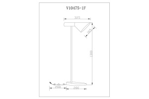 Торшер Moderli Turin V10475-1F - 3