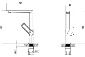 Смеситель Bien Hermes BE11009409 для кухонной мойки - 2