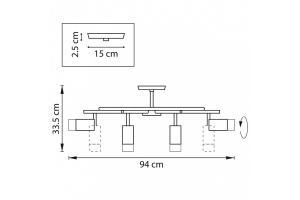 Люстра на штанге Lightstar Rullo LR7183781 - 3