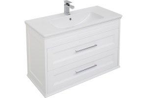 Тумба для комплекта Aquanet Бостон М 100 ручки хром