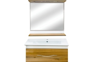 Мебель для ванной Misty Турин 100 подвесная, орех