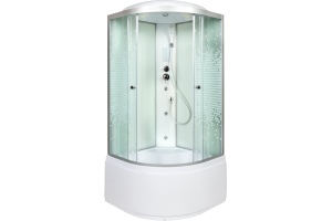 Душевая кабина DETO L980GM+EL с высоким поддоном, с сиденьем - 3