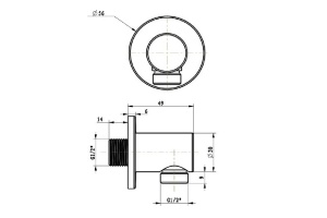 Шланговое подключение Villeroy&Boch Universal черный, матовый (TVC000456000K5) - 2