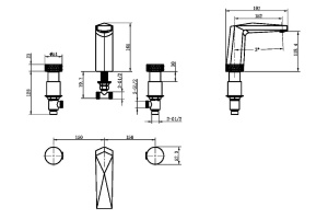 Смеситель для раковины Boheme Venturo хром глянцевый - 2