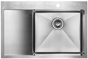 Мойка кухонная Paulmark Atlan 78 R брашированная сталь