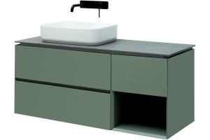 Тумба под раковину Allen Brau Infinity 120 L серо - зеленый матовый