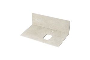 Тумба с раковиной Mila 50 и столешницей Aquaton Мишель 80 белый-светлое дерево - 2