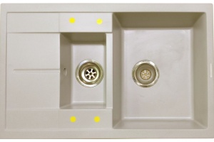Мойка кухонная Lava D4 vanilla (ваниль) - 2