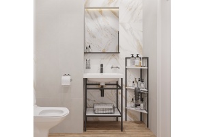 Мебель для ванной DIWO Смоленск 60 с раковиной Como 60