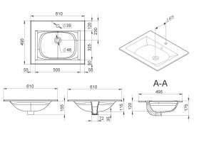 Мебельная раковина Am.Pm Spirit V2.0 60 - 3