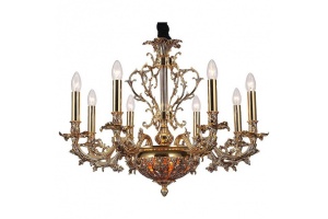 Подвесная люстра Lucia Tucci Firrnze FIRENZE 1780.8.2 antique gold
