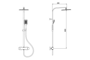 Душевая стойка RGW Shower Panels SP-22 - 2