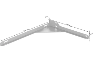 Кронштейн Санта Юпитер боковой L белый - 2