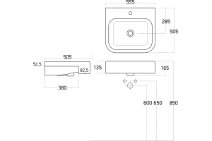 Раковина STWORKI 55 3057-KL - 2
