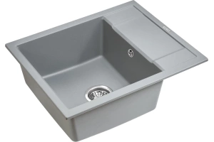 Мойка кухонная Paulmark Optimum 60 серый матовый  - 2