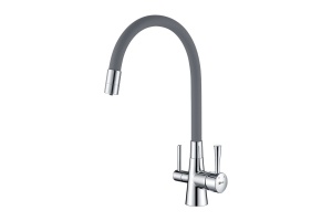 Смеситель Lemark Comfort для кухонной мойки LM3075C-Gray