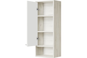 Шкаф подвесной Aquaton Флай 35 L белый-светлое дерево - 2