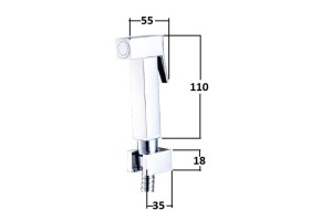 Гигиенический душ Magliezza Kvadro (50508-cr) - 2