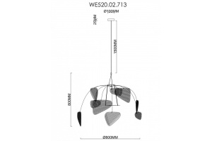 Подвесной светильник Wertmark Palma WE520.02.713 - 2