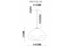 Подвесной светильник Wertmark Isola WE219.03.143 - 2