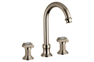 Смеситель на раковину Cezares Olimp бронзовый с ручками Swarovski