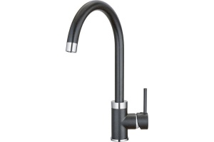 Смеситель Granula GR-2125 для кухонной мойки, черный