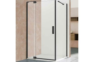 Душевой уголок Vincea Extra 120х100 профиль черный стекло прозрачное