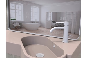 Смеситель Paffoni Light LIG071BO для раковины, белый - 3