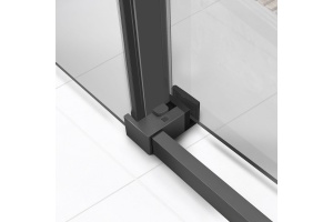 Душевая дверь Vincea Slim Soft 150х200 профиль сталь стекло прозрачное - 2