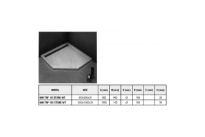 Душевой поддон с сифоном WeltWasser WW TRP 100 STONE-WT 100х100 белый (10000004364) - 2