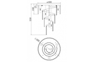 Потолочная люстра Maytoni Louis RC007CL-06CH - 2