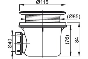 Сифон для душевого поддона RAVAK Basic (X01308) - 3