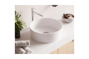 Раковина накладная Whitecross Agate D 40.5 белая матовая - 2