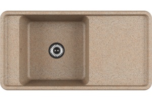 Мойка кухонная AQUATON Беллис 97 песочная