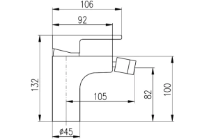 Смеситель для биде Rav Slezak Vltava хром - 3
