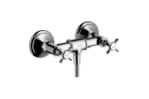 AX Montreux Смеситель для душа, с двумя рукоятками, настенный, цвет: хром