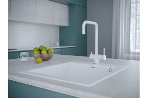 Смеситель для кухни Paulmark Wetter белый матовый - 2