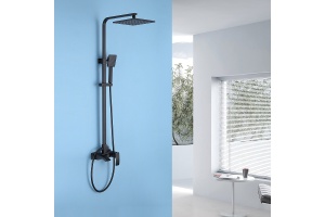 Душевая стойка Abber Wasserfall черный, матовый (AF8616B) - 2