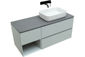 Тумба под раковину Allen Brau Infinity 120 R светло - зеленый матовый - 3