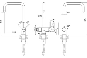 Смеситель для кухни Paulmark Wetter темный хром - 3