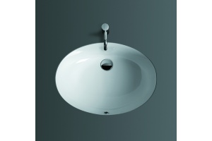 SIMAS Lavabi d'arredo Раковина под столешницу 58*43.5см NEVADA (с набором креплений и лекалом), цвет белый