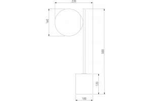 Настольная лампа декоративная Eurosvet Marbella 01157/1 черный - 3