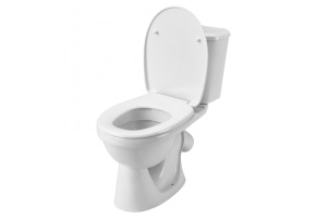 Унитаз-компакт Бореаль 1WH302147 с диагональным выпуском, тарельчатый - 2