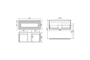 Тумба под раковину Sancos Very 99х40 белая - 3