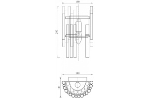 Настенный светильник Maytoni Coliseo MOD135WL-01BS - 2