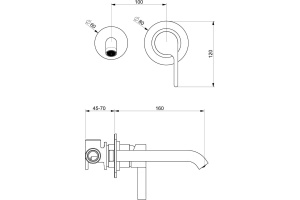 Смеситель Webert DoReMi DR830606015 С ВНУТРЕННЕЙ ЧАСТЬЮ, хром - 2