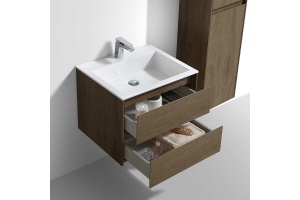 Тумба под раковину Vincea Luka 60 темное дерево - 2